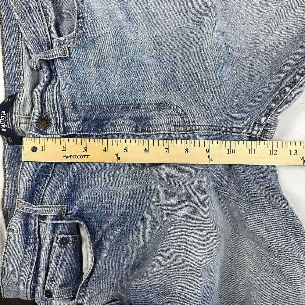 Hollister Epic Flex Boot Jeans Mens 36x30 Light Blue Bootcut Stretch‎ Denim